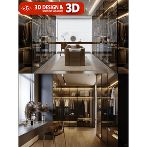 Layanan Desain Interior Rendering 3D, Dekorasi Rumah Arsitektur, Desain Interior untuk Villa, Gambar Efek - Product Image 3