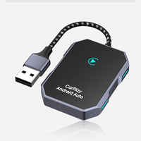 Adaptador Inalámbrico Carplay Fuallwin para Autos 2015+ iPhone 10+ Plug Play Dongle Función de Actualización en Línea ABS+PC+Aleación de Aluminio
