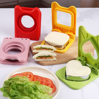 Nouveaux moules à sandwich, moules à découper les sandwichs en plastique et acier inoxydable pour bento DIY et moules à toasts pour usage domestique