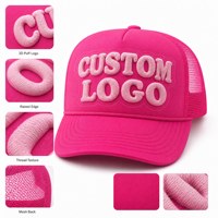 Gorra Deportiva Trucker Snapback de Moda Premium con Bordado 3D en Relieve, Ajustable para Hombre y Mujer, Logotipo Personalizado de Alta Calidad