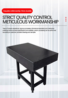 Table de mesure en granit de haute précision, base anti-vibration en granit pour l'inspection et l'étalonnage des machines-outils CNC