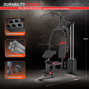 Équipement de musculation multi-stations de haute qualité pour la maison, ensemble stable de machines d'entraînement pour les extensions et les curls des jambes - Product Image 3