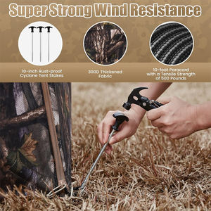 Persiana de Camuflaje Portátil 10x10 de 270 Grados, Persiana de Caza Impermeable con Revestimiento Unidireccional, Tipo Pop-up - Product Image 3