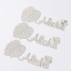 แผ่นปะปักลายตัวอักษรสีทองและสีเงินแบบพิเศษแผ่นปะติดด้วยตนเองสำหรับกระโปรงดีไซน์ใหม่ - Product Image 2