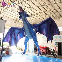 Dragon de la publicité gonflable géant personnalisé, modèle de dinosaure animal gonflable, décoration de dragon volant gonflable géant