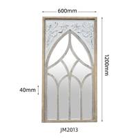 Vente en gros de miroirs muraux en bois rectangulaires de style rustique vintage pour la décoration de la maison en Europe, épaisseur 5,0 mm, ART NEST