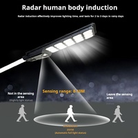 Réverbère solaire à LED intégré tout-en-un de 5000 watts étanche IP65 pour poteau en aluminium de route avec corps de lampe en alliage d'aluminium