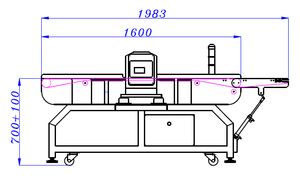 Pişirme üretimi için tam otomatik dokunmatik kontrol yüksek hassasiyetli gıda <span class=keywords><strong>Metal</strong></span> dedektörü - Product Image 4