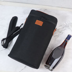 2 Bottle <b>Wine</b> Carrier <b>Bag</b> Tote Insulated Champagne Tote <b>Bag</b> Gift Picnic <b>Wine</b> <b>Cooler</b> <b>Bag</b> - Product Image 4