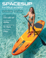 Planche de SUP de pêche OEM Touring 11'6''*35''*6'' extra large pour la pêche et les loisirs avec siège de kayak