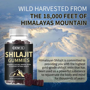 OEM ODM Shilajit Gummies 5 en 1 Supplément avec Chaga et Ashwagandha Avec Vitamines - Product Image 2