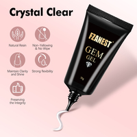 FZANEST 3D Rhinestone Gel Glue 30ml Nail Glue Gems-On Gel in Tube Nail Crystal Gem Glue Gel Set