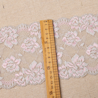 Bandes élastiques pour cils en Jacquard, Offre Spéciale élasthanne élastique/dentelle extensible, garniture en maille, tissu Spandex / Nylon blanc