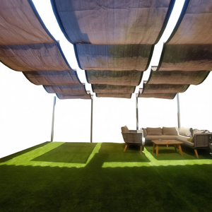 Voile <span class=keywords><strong>d</strong></span>'<span class=keywords><strong>ombrage</strong></span> télescopique <span class=keywords><strong>d</strong></span>'extérieur en HDPE, résistante aux UV, pour patio, pergola, piscine - Product Image 1
