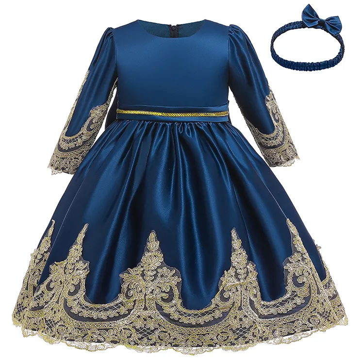 بسيطة الصلبة اللون الأميرة اللباس أطفال بنات فساتين اطفال للبنات ملابس رسمية