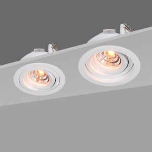 Luces de descenso nórdicas regulable DTW 2000K-3000K IP44 UGR<16 360 downlight led cob antideslumbrante giratorio 8W - Product Image 3