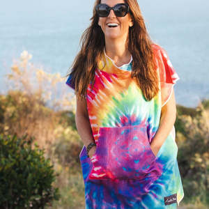 Quick Dry Printed Modern Poncho Towel Diving Surf Changing Robe Hood Microfiber Absorbent Swim Bath Towel <strong>Bathrobe</strong> Beach - Product Image 1