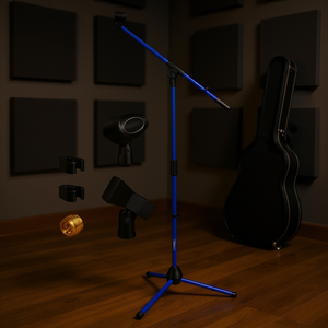 Support de micro réglable pour instrument de musique MS 080 D-BLU Boom Arm Holder - Product Image 2