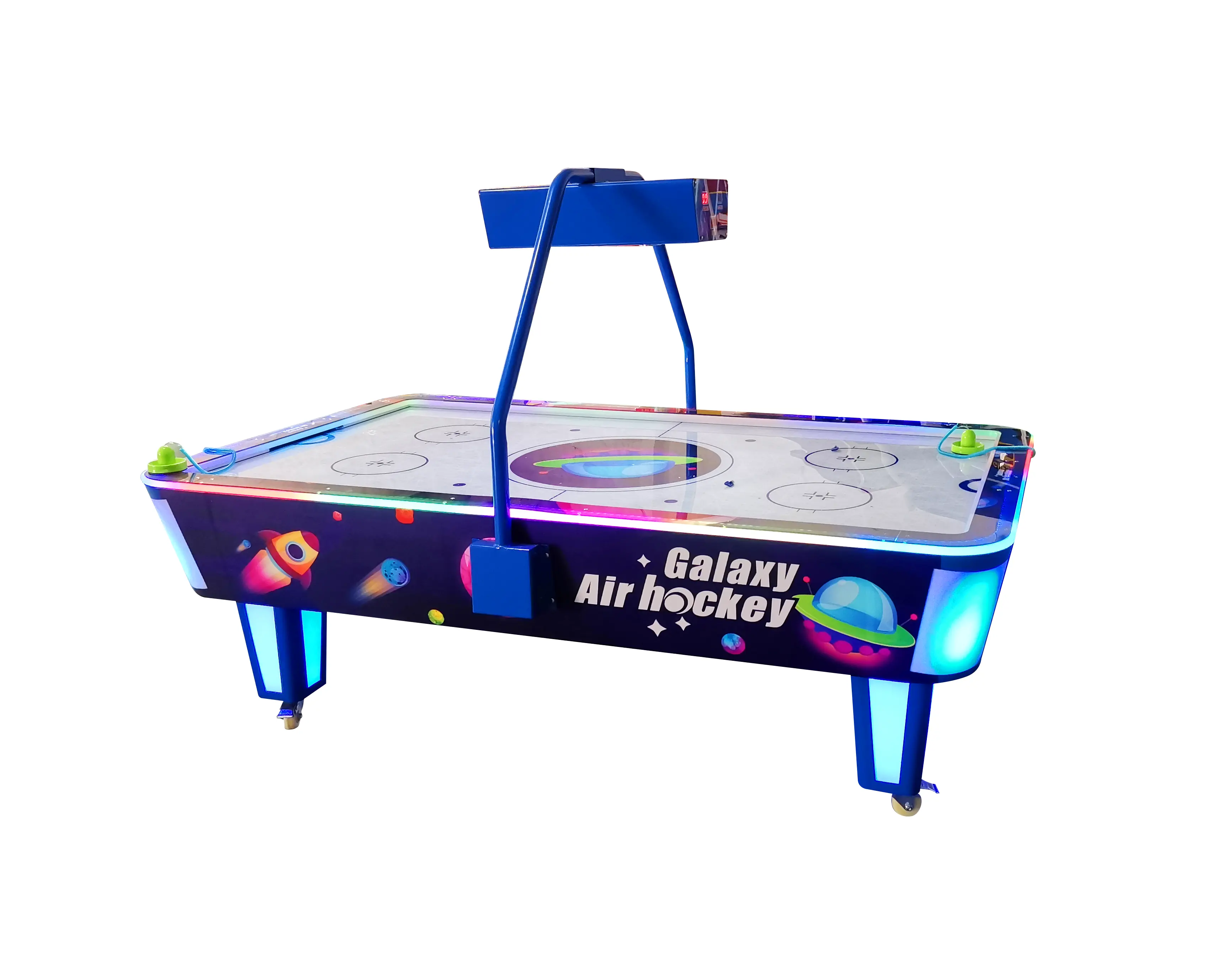 RITENG Venta caliente Air Hockey De Mesa Shark Game Machine Superior Dome Led Air Hockey Table para la venta