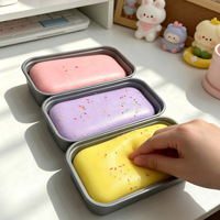 Jouet Squishy Solide en PU Ultra-Doux à Rebond Lent, en Forme de Gâteau et de Pain Réaliste - Unisexe