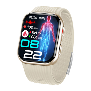 Nouvelle <span class=keywords><strong>montre</strong></span> connectée de santé TK67 2026 avec pompe à air carrée, mesure de la pression artérielle, appels, écran AMOLED 1,952 pouces, batterie 530 mAh, étanche IP66 - Product Image 3
