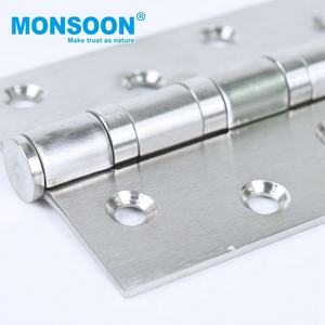 บานพับคู่รับน้ำหนักสปริงปิดอย่างนุ่มนวลสำหรับประตูตู้เฟอร์นิเจอร์ชุบนิกเกิลสำหรับ304ที่ทันสมัยทำจากสเตนเลสสตีลขนาด4นิ้ว - Product Image 5