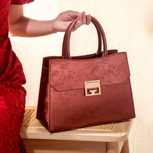 Borsa Vintage Casual rossa da donna borsa da sposa da donna di mezza età con fodera in poliestere <span class=keywords><strong>regalo</strong></span> di <span class=keywords><strong>compleanno</strong></span> per <span class=keywords><strong>suocera</strong></span> Senior Sense - Product Image 5