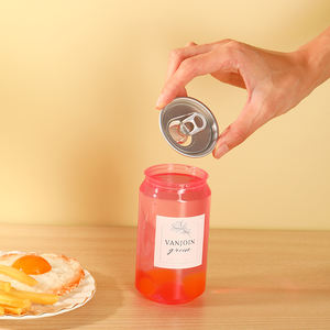 Bouteilles en plastique à anneau de traction, jus de fruits, soda, eau, pot en plastique à anneau de traction, boîte de conserve pour animaux de compagnie - Product Image 6