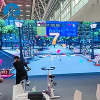 Proyección interactiva AR, bicicleta estática, bicicleta estática dinámica, proyector de vídeo para Fitness y entretenimiento