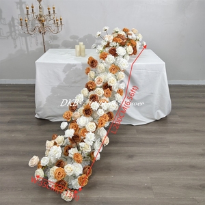 Populares caminos de mesa largos con flores blancas para otoño, caminos de mesa de alta calidad con flores para decoración del Día de la Madre - Product Image 6