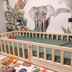 Venta al por mayor <span class=keywords><strong>de</strong></span> Muebles clásicos <span class=keywords><strong>de</strong></span> madera para niños, fábrica <span class=keywords><strong>de</strong></span> Muebles personalizados <span class=keywords><strong>Montessori</strong></span> Natural, marco <span class=keywords><strong>de</strong></span> cama para niños pequeños, cama <span class=keywords><strong>de</strong></span> suelo para niños pequeños - Product Image 2