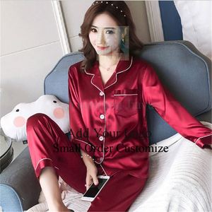 Ensemble de pyjama personnalisé pour femmes, vêtements de détente à boutons, vêtements de nuit pour femmes - Product Image 5