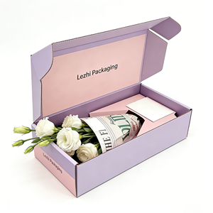 Cajas de Embalaje para Envíos al por Mayor, Personalizadas, de Lujo, para el Día de la Madre, Día del Maestro, con Mensajes Florales - Product Image 3