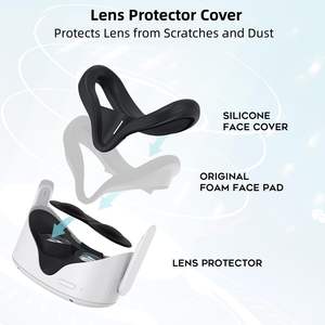 Perjalanan dan penyimpanan EVA Hard VR casing kacamata dengan ritsleting PENUTUP UNTUK 2/Meta untuk 3/<span class=keywords><strong>Vision</strong></span> Pro/Pico 4 Headset VR - Product Image 3