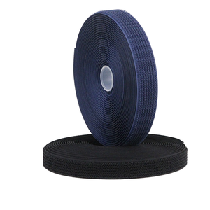 环保圆形弹力柔软单面钩环织物扣带卷自粘婴儿松紧带钩环 - Product Image 1