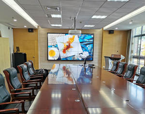 Écran vidéo mural publicitaire LED HD 120 150 200 pouces, écran vidéo mural, écran LCD commercial LG - Product Image 5