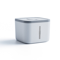 Boîte de rangement rectangulaire en plastique moulé par injection, grande capacité, hermétique, pliable, anti-humidité, pour vêtements et cuisine