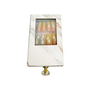 Großhandel Custom Logo Luxus Leere Presse auf Nägeln Verpackungs <span class=keywords><strong>box</strong></span> Benutzer definierte Falsche Nagel boxen Geschenke tui für künstliche Fingernägel - Product Image 2