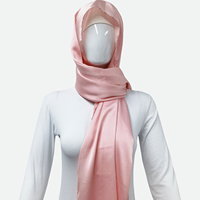 Nouvelle Malaisie dames Satin crêpe Wrap plissé soie Hijabs couleurs unies Long plissé musulman plissé châles personnalisé écharpe fournisseur
