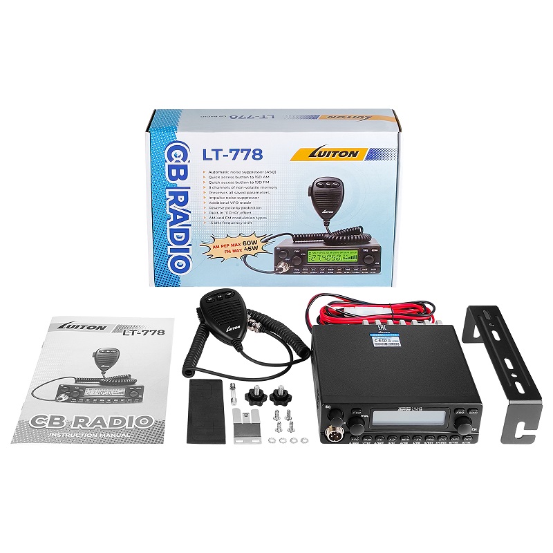 LUITON LT-778 60W High Power CB Radio - Reliable Communication