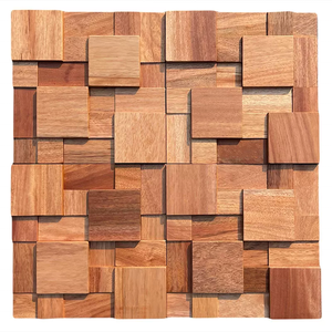 <span class=keywords><strong>Bois</strong></span> sculpté Mural Tangwood <span class=keywords><strong>bois</strong></span> massif mosaïque TV fond mur en <span class=keywords><strong>bois</strong></span> naturel bloc carré décoratif mur matériel lambris - Product Image 6
