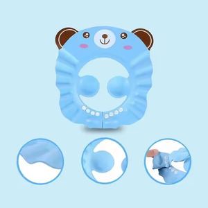 Bonnet de bain en EVA imperméable et écologique avec logo personnalisé, motif dessin animé, et fonctions douces pour le shampoing et le lavage des cheveux, idéal pour la douche de bébé - Product Image 3