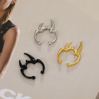 Gaby nouvel arrivage, faux anneaux de nez, design corne de bœuf, anneau de nez non piercing, vente en gros, bijoux pour le corps