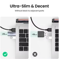 CM383 UGREEN USB zu Audio-Buchse USB Externe Soundkarte 3,5mm Audio-Adapter 2-in-1 USB-A zu Aux TRRS Kopfhörer-Adapter