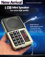 Radio FM portable mini XC-L238 OEM avec lecteur MP3 USB AAC et carte SD