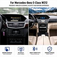 Reproductor Multimedia para Automóvil con Sistema Linux de 7 Pulgadas para Mercedes-Benz Clase E W212 NTG4.0/4.5/5.0 (2006-2012), CarPlay, Android Auto, Estéreo para Auto