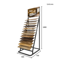 Présentoir d'échantillons de parquet stratifié en bois dur Boya personnalisé, réglable en hauteur, certifié ISO9001 pour salle d'exposition