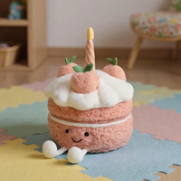 Gelée chat royaume-uni pour plaisir pêche anniversaire gâteau cadeau mignon poupée en peluche coton tissu PP coton remplissage Shanghai exclusif