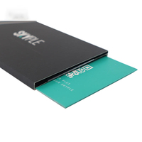 Carte VIP personnalisée pour les marques, cadeau, noir mat, haute qualité, boîte d'emballage en papier recyclé pour cartes de visite