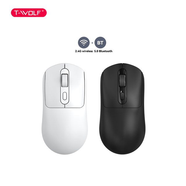 X8 Dual Mode Wireless Mouse BT/2.4G 4 Buttons 500mAh Rechargeable Ergonomic 4 DPI Adjustable  for Office Home Laptop PC